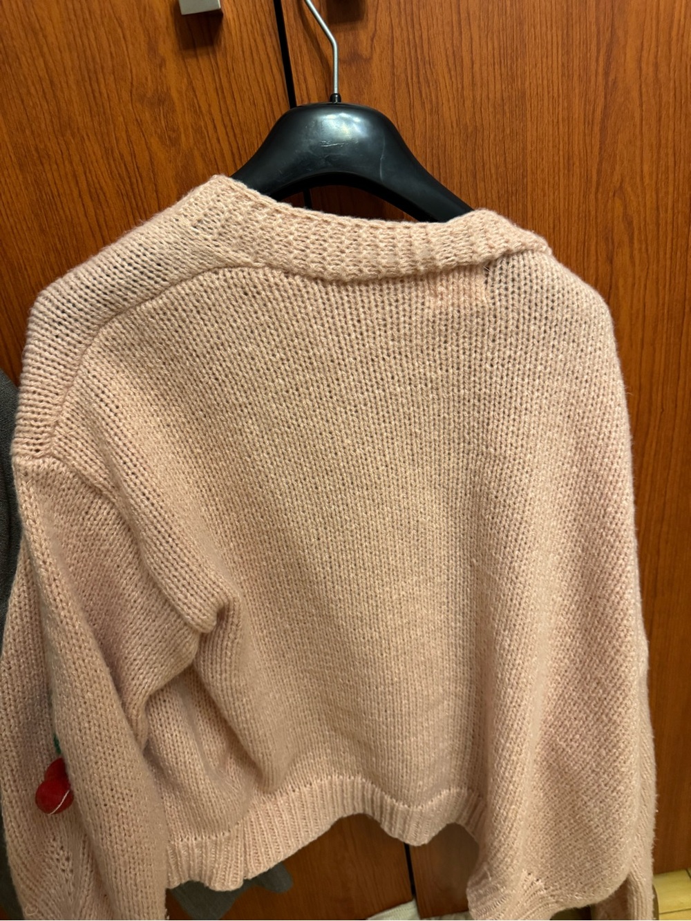 🍒 Luna & Ivy Cherry Pom-Pom Cropped Cardigan Sweater 🍒